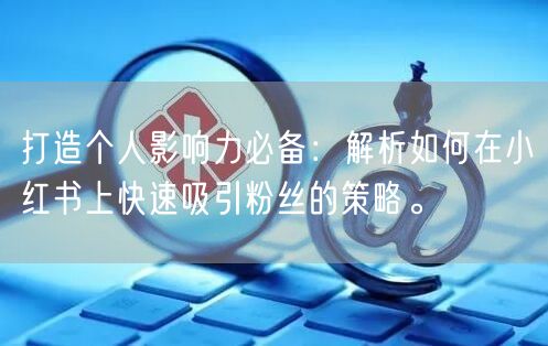 打造个人影响力必备:解析如何在小红书上快速吸引粉丝的策略。