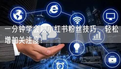 一分钟学会刷小红书粉丝技巧,轻松增加关注度!