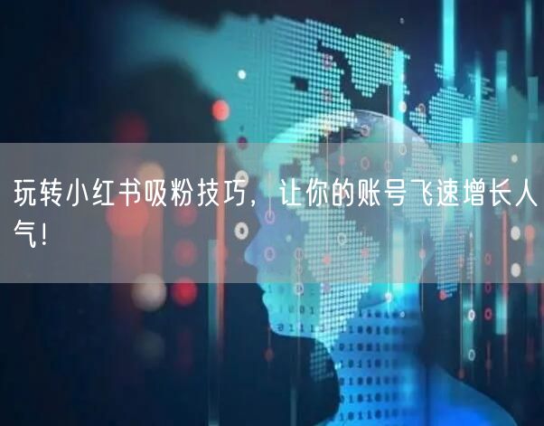 玩转小红书吸粉技巧,让你的账号飞速增长人气!